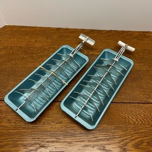 Vintage Turquoise Ice Cube Trays